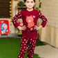 Maroon Teddy Bear Kids Wear