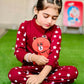 Maroon Teddy Bear Kids Wear